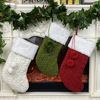Christmas knitted Wool Warm Socks Christmas Candy Gift Bag Decorations Pendant New Year Socks Xmas Tree Hanging Ornaments
Christmas knitted Wool Warm Socks Christmas Candy Gift Bag Decorations Pendant New Year Socks Xmas Tree Hanging Ornaments