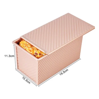 Non-stick Loaf Mold Cake Bread Baking Toast Box Case with Lid Aluminum Alloy XH8Z
Non-stick Loaf Mold Cake Bread Baking Toast Box Case with Lid Aluminum Alloy XH8Z