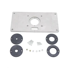 Aluminum Alloy Router Table Insert Plate with 4pcs Insert Rings Wood Router Table for Woodworking Benches
Aluminum Alloy Router Table Insert Plate with 4pcs Insert Rings Wood Router Table for Woodworking Benches