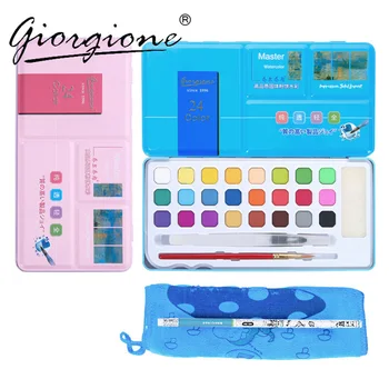 18/24 Colors Giorgione Solid Watercolor Pigment Painting Set Metal Iron Box Water Color Paint Pigment for Drawing Art Supplies
18/24 Colors Giorgione Solid Watercolor Pigment Painting Set Metal Iron Box Water Color Paint Pigment for Drawing Art Supplies
