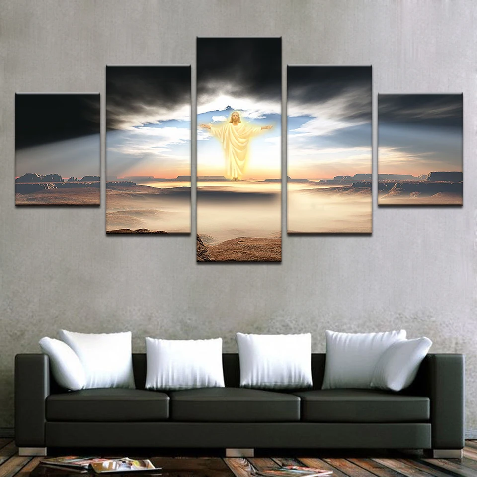 Home Decor Canvas Prints Painting On Wall Art 5 Pieces GOD BLESS YOU For Living Room Posters No Frame
Home Decor Canvas Prints Painting On Wall Art 5 Pieces GOD BLESS YOU For Living Room Posters No Frame