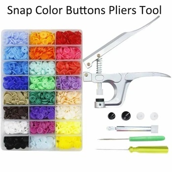 360pcs Snap Button T5 Plastic Snap Button Press Cloth Button Press Machine Sewing Tool Press Poppers Fasteners With Pliers Tool
360pcs Snap Button T5 Plastic Snap Button Press Cloth Button Press Machine Sewing Tool Press Poppers Fasteners With Pliers Tool