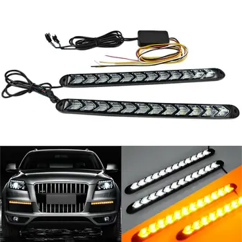 2x Car LED Amber/White Switchback Flowing Strip Arrow Flasher Turn Signal Light 12V High Quality Car LED Light Strip
2x Car LED Amber/White Switchback Flowing Strip Arrow Flasher Turn Signal Light 12V High Quality Car LED Light Strip