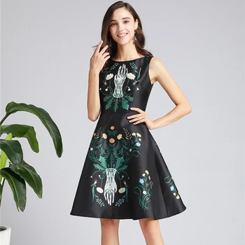 Red RoosaRosee High Quality Designer Luxury Beads Diamonds Mini Dress Women Elegant Sleeveless Flower Print Black Party Vestidos
Red RoosaRosee High Quality Designer Luxury Beads Diamonds Mini Dress Women Elegant Sleeveless Flower Print Black Party Vestidos