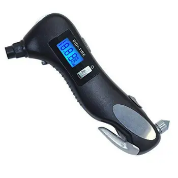 Digital Tire Pressure Gauge, 150PSI with 5 In 1 Rescue Tools of LED Flashlight,Car Window Breaker, Seatbelt Cutter,Red Safety
Digital Tire Pressure Gauge, 150PSI with 5 In 1 Rescue Tools of LED Flashlight,Car Window Breaker, Seatbelt Cutter,Red Safety