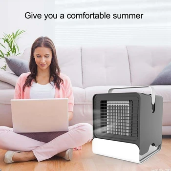 Personal Space Air Conditioner,4 In 1 Mini Usb Personal Space Air Cooler,Humidifier,Purifier,Desktop Cooling Fan With 3 Speeds F
Personal Space Air Conditioner,4 In 1 Mini Usb Personal Space Air Cooler,Humidifier,Purifier,Desktop Cooling Fan With 3 Speeds F
