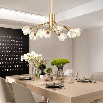 Modern LED chandelier Crystal hanging lights Nordic suspension luminaires living room bedroom suspended lighting fixtures lamp
Modern LED chandelier Crystal hanging lights Nordic suspension luminaires living room bedroom suspended lighting fixtures lamp