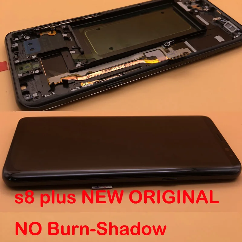 Не горит шоу новый оригинальный 6 2 ''ЖК дисплей с рамкой для SAMSUNG Galaxy S8 + PLUS G955 G9550