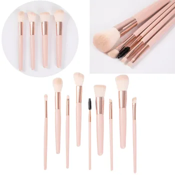 Professional 9PCS Foundation Cosmetic Eyebrow Eyeshadow Pincel Maquiagem Brochas Maquillaje Make Up Brushes Brush Set Sept
Professional 9PCS Foundation Cosmetic Eyebrow Eyeshadow Pincel Maquiagem Brochas Maquillaje Make Up Brushes Brush Set Sept