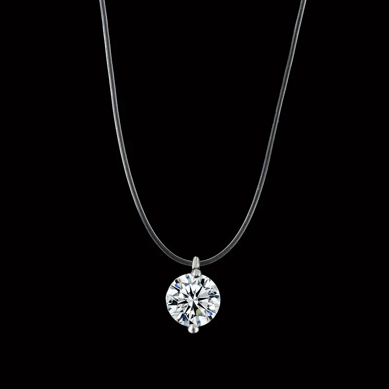 Round Crystal Rhinestone Chocker Necklace Transparent Fishing Line Women Heart Star Invisible Chain Choker Necklace On Neck
Round Crystal Rhinestone Chocker Necklace Transparent Fishing Line Women Heart Star Invisible Chain Choker Necklace On Neck