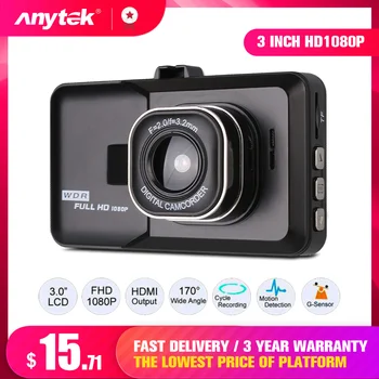 

3" IPS DVR Dash Camera Cam Full HD Video Recorder Registrator Auto Dual Cameras for In Cars Dashcam Vehicle Black DVRs Box