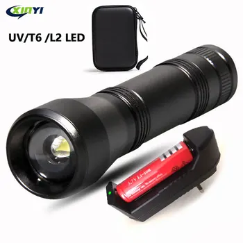LED UV Flashlight Ultraviolet Torch 5Mode Mini UV Light Zoomable Function 395nm Ultra Violet Light Blacklight use 18650 Battery
LED UV Flashlight Ultraviolet Torch 5Mode Mini UV Light Zoomable Function 395nm Ultra Violet Light Blacklight use 18650 Battery