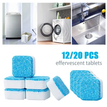 12/20Pcs Washing Machine Tank Cleaning Tablets Washer Decontamination Laundry Ball Effervescent Tablet Laundry Accessories
12/20Pcs Washing Machine Tank Cleaning Tablets Washer Decontamination Laundry Ball Effervescent Tablet Laundry Accessories