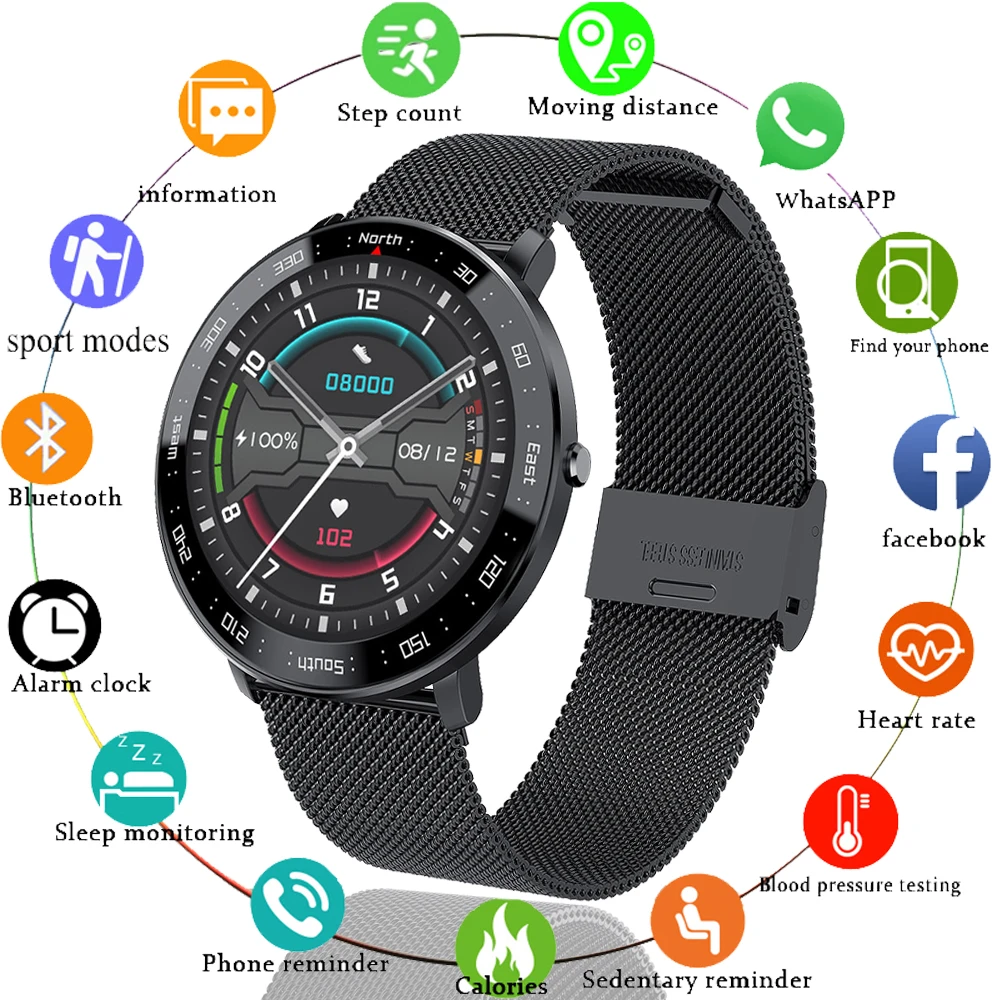 LIGE New Smart watch Men waterproof 1.3 Full touch screen Sports Smart watch Ladies heart rate Fitness tracker Men Smart watch
LIGE New Smart watch Men waterproof 1.3 Full touch screen Sports Smart watch Ladies heart rate Fitness tracker Men Smart watch
