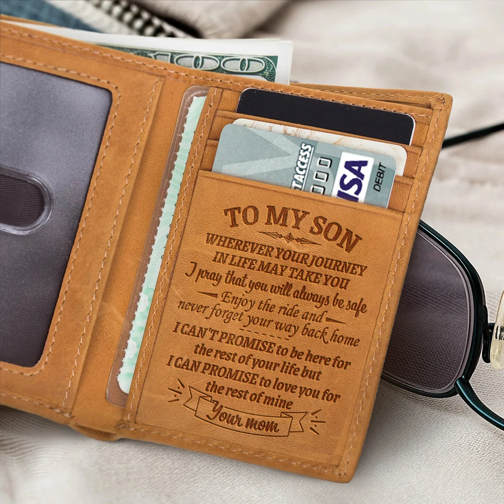 Engraved Trifold Wallet Gift To My Son/Man/Husband First Grain Cowhide Leather Wallet Durable for Men DSA1
Engraved Trifold Wallet Gift To My Son/Man/Husband First Grain Cowhide Leather Wallet Durable for Men DSA1
