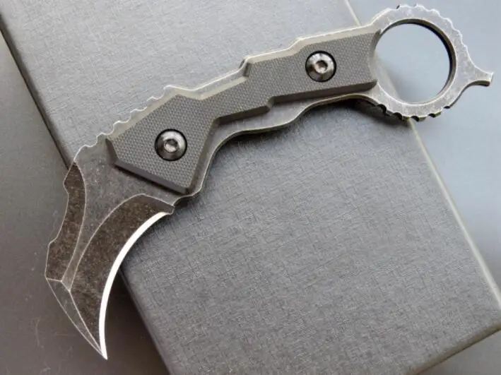 C1695 Karambit Claw D2 Stone Wash Steel Handle Fixed Blade Knife Hunting Survival Pocket Knife Multi EDC Tools Gift Knives
C1695 Karambit Claw D2 Stone Wash Steel Handle Fixed Blade Knife Hunting Survival Pocket Knife Multi EDC Tools Gift Knives