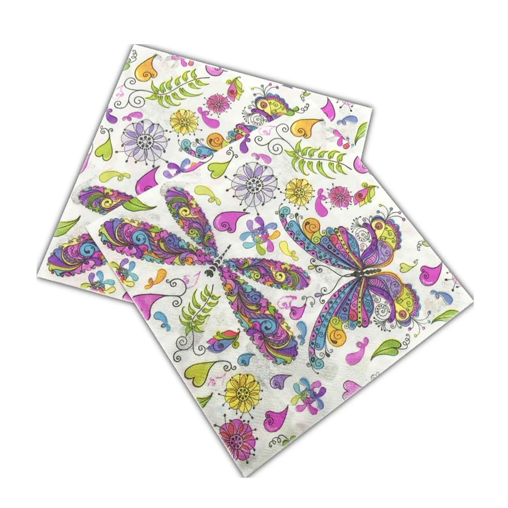 20pcs/lot 33cm Decoupage Servilletas Vintage Butterfly Theme Napkins Paper Elegant Tissues Valentine's Day Party Home Decor
20pcs/lot 33cm Decoupage Servilletas Vintage Butterfly Theme Napkins Paper Elegant Tissues Valentine's Day Party Home Decor