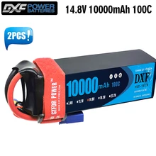 DXF Lipo Battery 4S 14.8V 10000mAh 100C 200C Deans/T XT90 EC5 XT90S for RC 1/8 1/10 Car Truck Tank RC Models XXMAX 8S Arrama 8S
DXF Lipo Battery 4S 14.8V 10000mAh 100C 200C Deans/T XT90 EC5 XT90S for RC 1/8 1/10 Car Truck Tank RC Models XXMAX 8S Arrama 8S