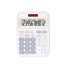 S-3 Straight Plate Desktop Calculator Simple Design Garlic Small White Double Power Tablet Button Dual Power Supply Calculators
S-3 Straight Plate Desktop Calculator Simple Design Garlic Small White Double Power Tablet Button Dual Power Supply Calculators