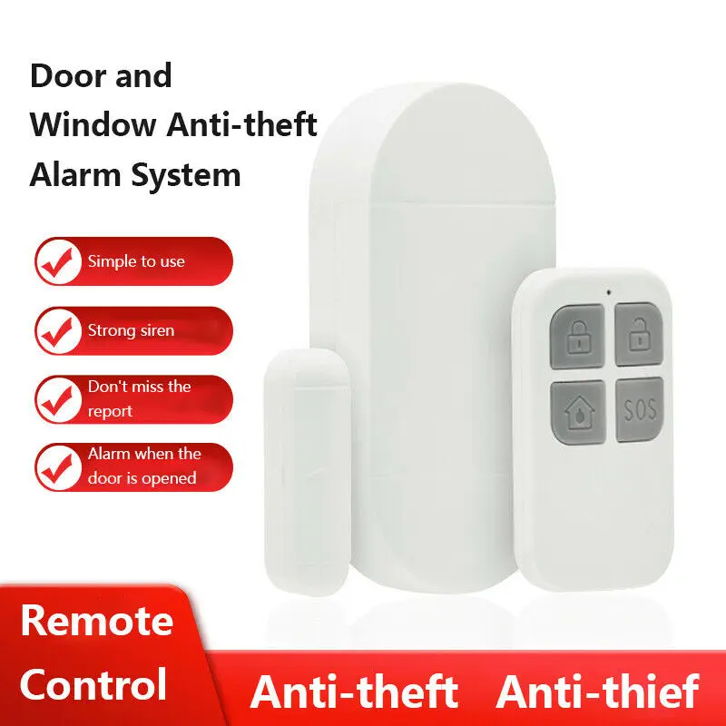 Wireless Door Window Sensor Alarm Detector With 130dB Alarm Sound Built-in Speaker home Security Door Window Alarm Sensor
Wireless Door Window Sensor Alarm Detector With 130dB Alarm Sound Built-in Speaker home Security Door Window Alarm Sensor