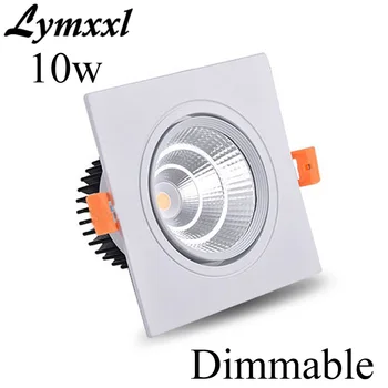 Cob Led Downlights 10w Dimmable Square Led Ceiling Spotlight White shell Led Recessed Light lamp AC110V 220V + Led Driver
Cob Led Downlights 10w Dimmable Square Led Ceiling Spotlight White shell Led Recessed Light lamp AC110V 220V + Led Driver