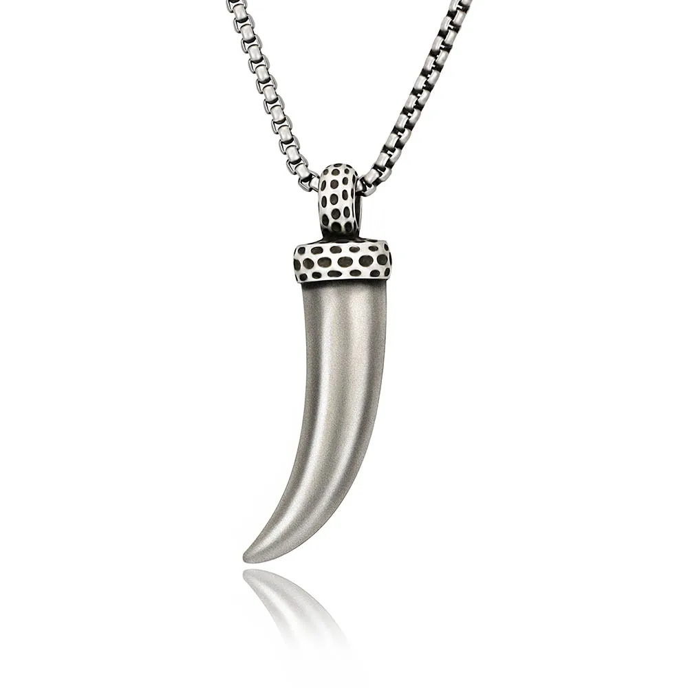BOFEE Punk Men Wolf Tooth Necklace Pendant Vintage Stainless Steel Personality Long Chocker Chain Fashion Jewelry Gift Unisex
BOFEE Punk Men Wolf Tooth Necklace Pendant Vintage Stainless Steel Personality Long Chocker Chain Fashion Jewelry Gift Unisex