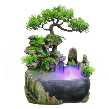 Mini Desktop Fountain Waterfall Small Rockery Feng Shui Wheel Greenery Home Decoration Humidifier Desk Decor HYD88
Mini Desktop Fountain Waterfall Small Rockery Feng Shui Wheel Greenery Home Decoration Humidifier Desk Decor HYD88