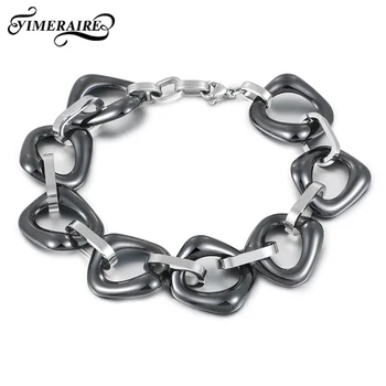 Black Irregular Ceramic Charm Bracelet With Stainless Steel For Women Men Fashion Healthy Smooth Jewelry Boys Girl Party Gifts
Black Irregular Ceramic Charm Bracelet With Stainless Steel For Women Men Fashion Healthy Smooth Jewelry Boys Girl Party Gifts