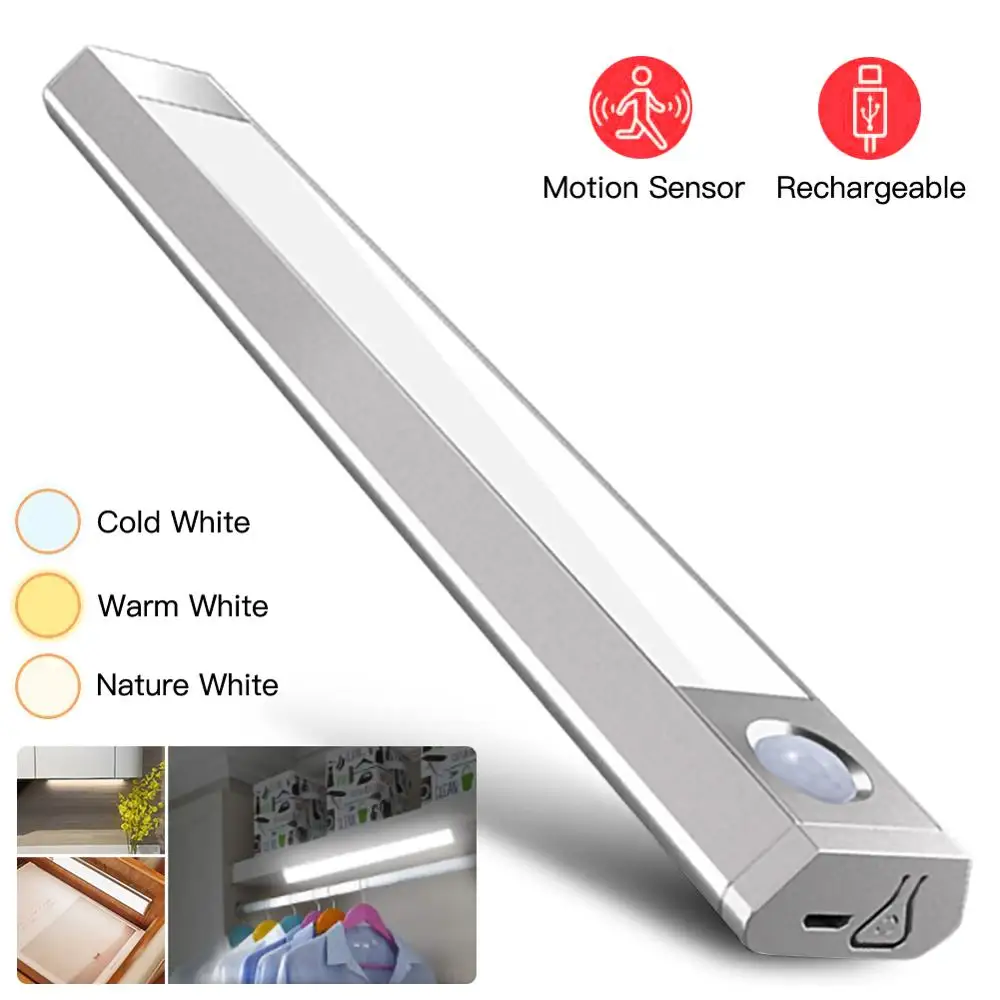 Led under Cabinet Lighting motion sensor LED Closet Light USB Rechargeable Kitchen Cabinet Lighting with 3 Color Modes
Led under Cabinet Lighting motion sensor LED Closet Light USB Rechargeable Kitchen Cabinet Lighting with 3 Color Modes