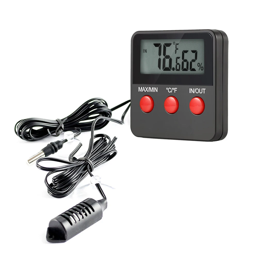 Digital Temperature And Humidity Meter LCD Thermometer Hygrometer Temp Monitor For Egg Incubator Pet Keeping | Дом и сад