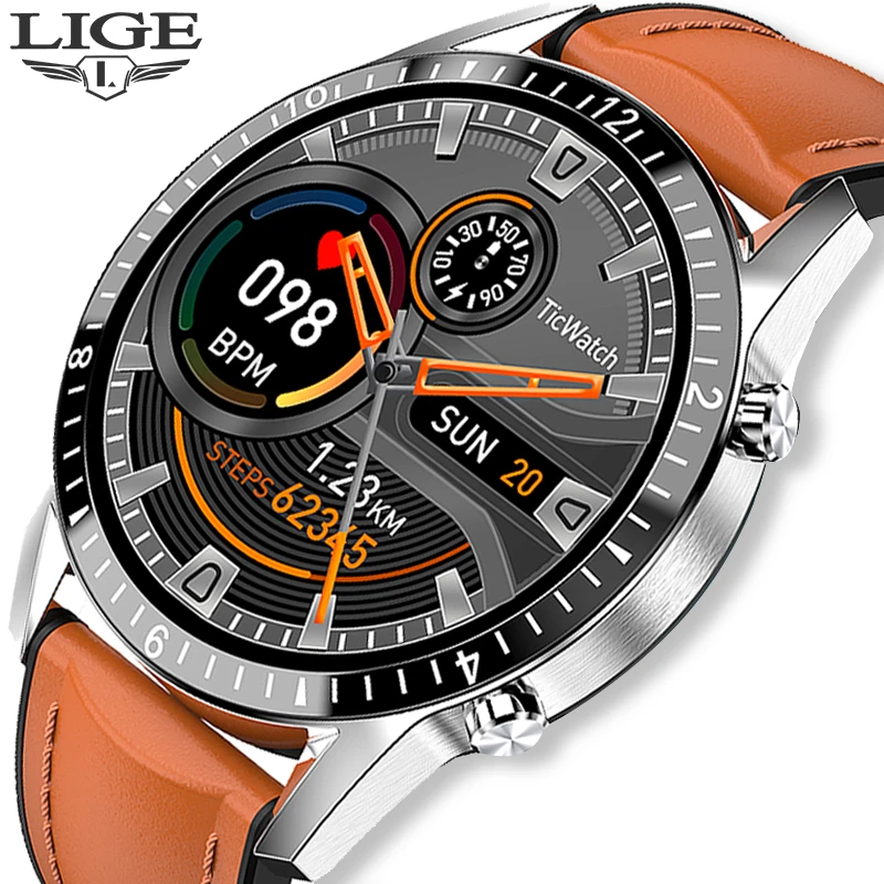LIGE 2020 New men Smart watch Bluetooth call watch Sports fitness heart rate waterproof music Smart watch For IOS Android+Box
LIGE 2020 New men Smart watch Bluetooth call watch Sports fitness heart rate waterproof music Smart watch For IOS Android+Box