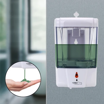 IR Smart Sensor Automatic Liquid Soap Dispenser 700ml Wall-Mount Hand Sanitizer Pump Detergent Dispenser for Kitchen Bathroom
IR Smart Sensor Automatic Liquid Soap Dispenser 700ml Wall-Mount Hand Sanitizer Pump Detergent Dispenser for Kitchen Bathroom