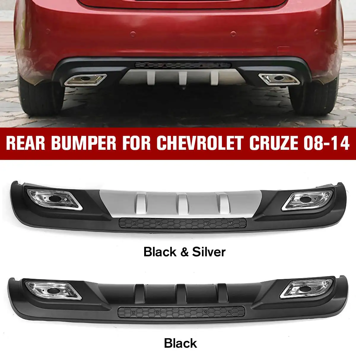 Rear Spoiler PP Rear Bumper Diffuser Bumpers Protector Body Kit Bumper Rear Lip Rear Spoiler For Chevrolet for Cruze 08-14
Rear Spoiler PP Rear Bumper Diffuser Bumpers Protector Body Kit Bumper Rear Lip Rear Spoiler For Chevrolet for Cruze 08-14