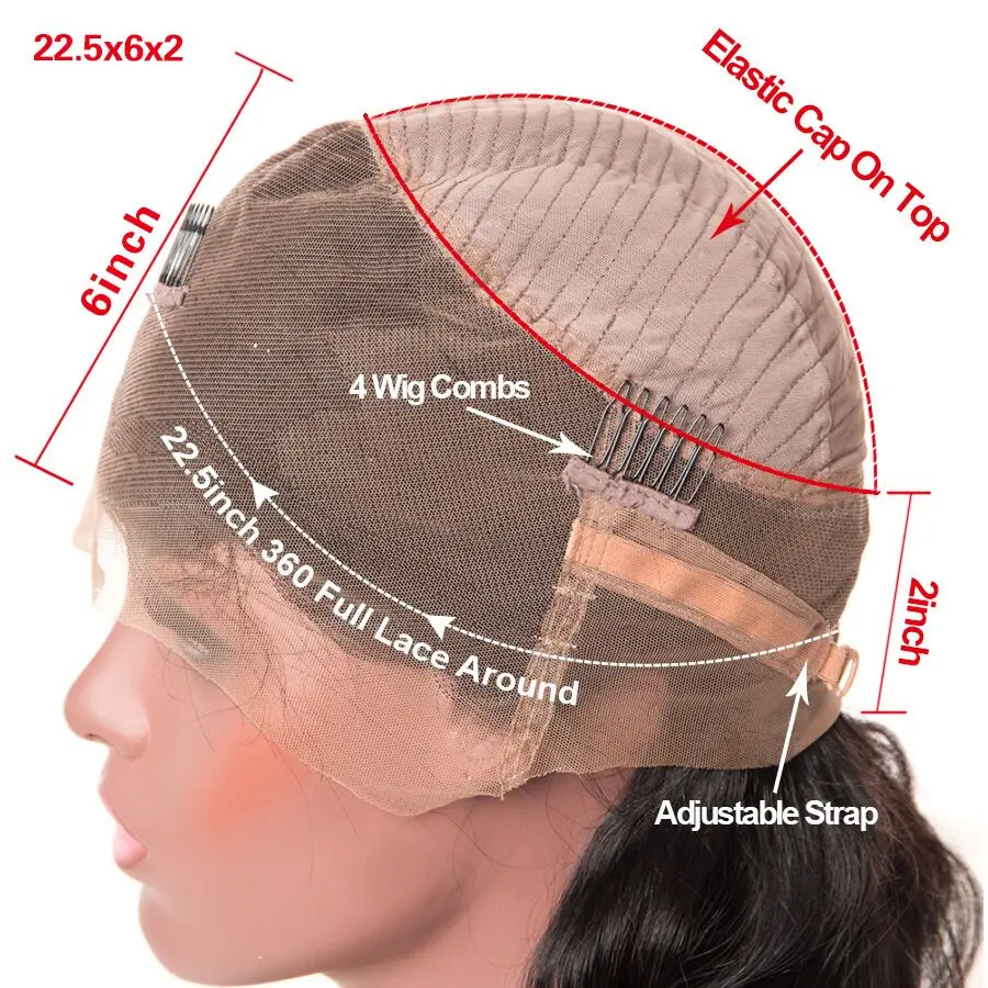 Накладные волосы на 360 градусов без клея перуанские прямые с прямыми прядями