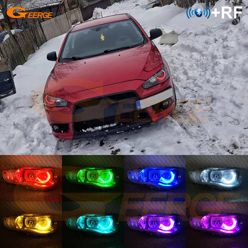 For Mitsubishi lancer 10 X EVO 2008-2015 xenon headlight RF remote Bluetooth APP Multi-Color Ultra bright RGB LED Angel Eyes kit
For Mitsubishi lancer 10 X EVO 2008-2015 xenon headlight RF remote Bluetooth APP Multi-Color Ultra bright RGB LED Angel Eyes kit