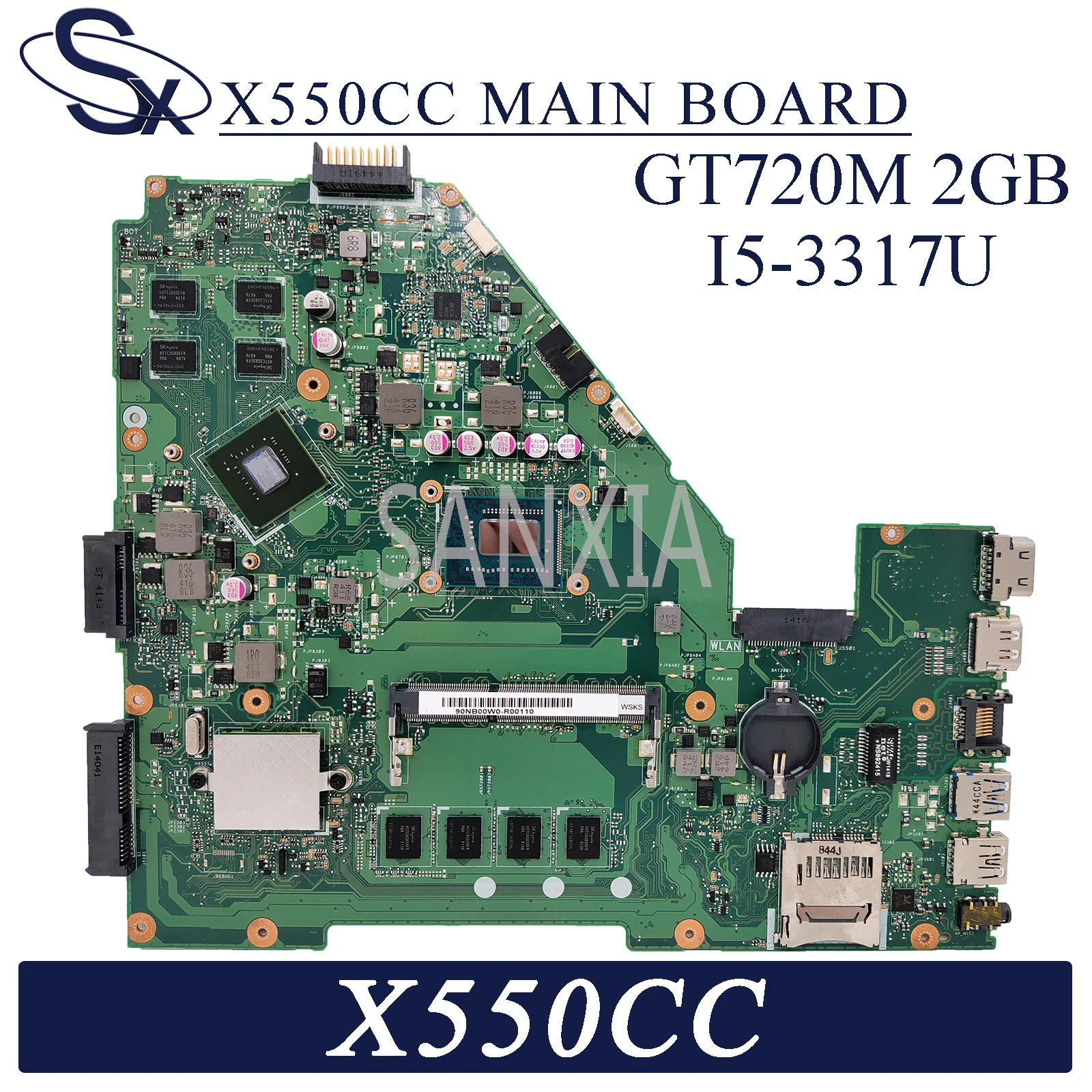 Материнская плата KEFU X550CC для ноутбука ASUS X550C A550C X550CL R510C оригинальная материнская
