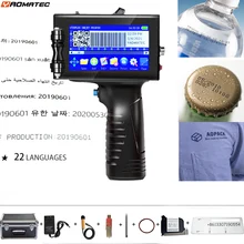 12.7mm online variable QR Bar batch code date number logo expiry date label portable hand jet handheld thermal inkjet printer 12.7mm online variable QR Bar batch code date number logo expiry date label portable hand jet handheld thermal inkjet printer