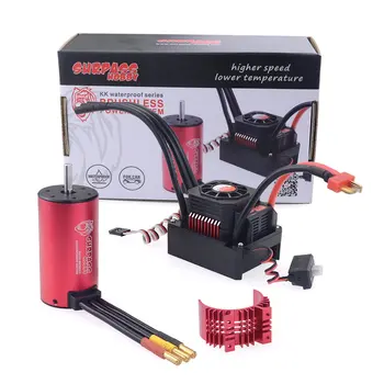KK Waterproof 3670 2650KV+120A Brushless Motor +Heat Sink w/ 120A ESC for 1/10 1/8 RC Buggy Monster Car Accessories
KK Waterproof 3670 2650KV+120A Brushless Motor +Heat Sink w/ 120A ESC for 1/10 1/8 RC Buggy Monster Car Accessories