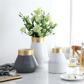 MODERN CREATIVE CERAMICS VASE WHITE GOLDEN RIM FLOWER ARRANGEMENT ACCESSORIES MODERN HOME LIVING ROOM DESKTOP DECORATION
MODERN CREATIVE CERAMICS VASE WHITE GOLDEN RIM FLOWER ARRANGEMENT ACCESSORIES MODERN HOME LIVING ROOM DESKTOP DECORATION