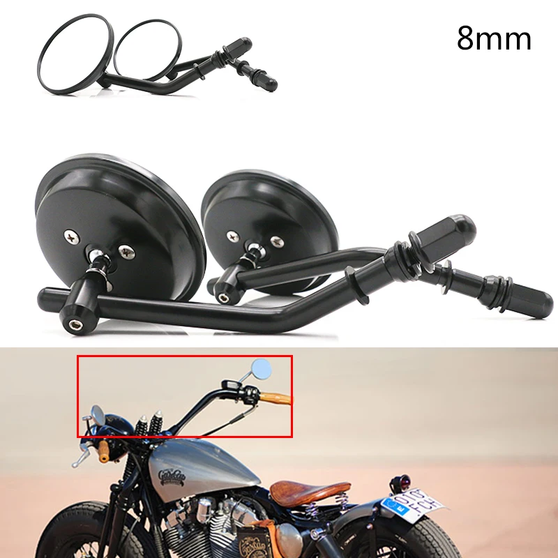 Nordson 1 Pair Motorcycle Mirrors Retro Rearview Mirrors Aluminum Motorcycle Mirror 8Mm For Harley Sportster 883 1200 Iron 883
Nordson 1 Pair Motorcycle Mirrors Retro Rearview Mirrors Aluminum Motorcycle Mirror 8Mm For Harley Sportster 883 1200 Iron 883
