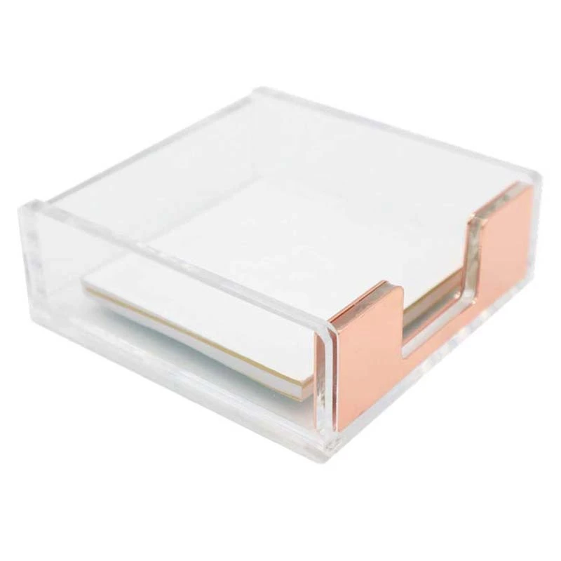 Clear Acrylic Rose Gold Self-Stick Note Pad Holders Memo Note Regular hexahedron Holder Dispenser 3.5X3.3 Inch for Office Home S
Clear Acrylic Rose Gold Self-Stick Note Pad Holders Memo Note Regular hexahedron Holder Dispenser 3.5X3.3 Inch for Office Home S