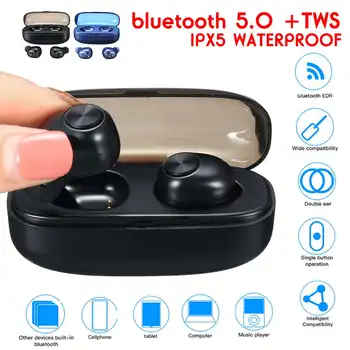 Portable TWS Wireless Earphone bluetooth 5.0 Waterproof Noise Reduction Stereo Headset Sports Earphones With Charging Box Set
Portable TWS Wireless Earphone bluetooth 5.0 Waterproof Noise Reduction Stereo Headset Sports Earphones With Charging Box Set