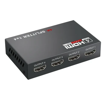 Full HD HDMI Splitter Amplifier Repeater 1080P 4K 4 Port Hub 3D 1 in 4 Out 1X4 UK Plug
Full HD HDMI Splitter Amplifier Repeater 1080P 4K 4 Port Hub 3D 1 in 4 Out 1X4 UK Plug