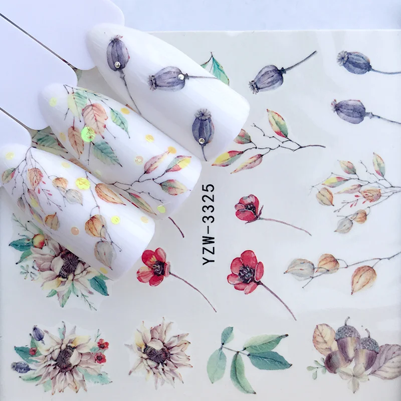 1 Sheet Watercolor Simple Floral Flower Nail Sticker Gel Wraps Decal Manicure Decor Christmas Water Transfer Slider Foil 
1 Sheet Watercolor Simple Floral Flower Nail Sticker Gel Wraps Decal Manicure Decor Christmas Water Transfer Slider Foil