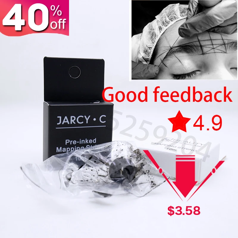 10Meters Pre Inked Mapping String brow mapping tool brow line microblading string for permanent makeup eyebrow microshading tool
10Meters Pre Inked Mapping String brow mapping tool brow line microblading string for permanent makeup eyebrow microshading tool