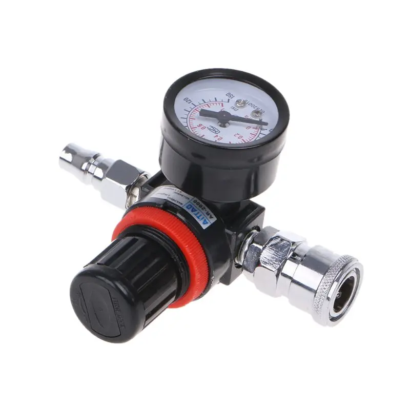 New 1/4\" HVLP Spray Gun Air Regulator w/Pressure Gauge Diaphragm Control Auto Paint
New 1/4\" HVLP Spray Gun Air Regulator w/Pressure Gauge Diaphragm Control Auto Paint