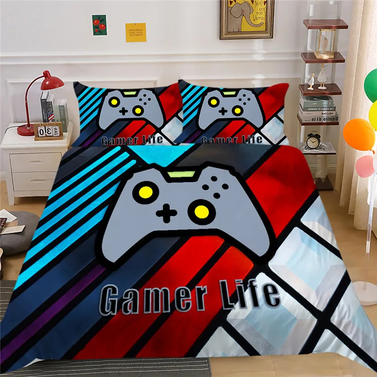 Игровые комплекты постельного белья для мальчиков, игровой комплект с пододеяльником и двойным пододеяльником для видеоигр, одеяло/комплект пододеяльников и наволочек для детской спальни
Игровые комплекты постельного белья для мальчиков, игровой комплект с пододеяльником и двойным пододеяльником для видеоигр, одеяло/комплект пододеяльников и наволочек для детской спальни