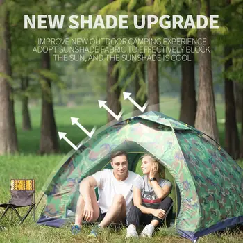 Double Layer Tent Need To Build Durable Polyester Camouflage 1-4Person Bedding Hiking Travel Ultraviolet-Proof Tent Outdoors
Double Layer Tent Need To Build Durable Polyester Camouflage 1-4Person Bedding Hiking Travel Ultraviolet-Proof Tent Outdoors