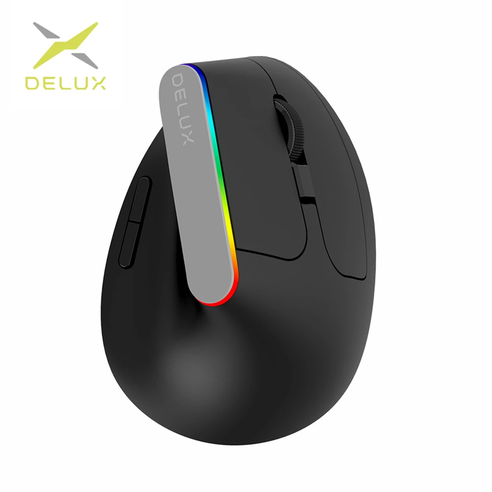 Delux M618C Vertical wireless Mouse Ergonomic 6 Buttons 1600DPI Optical 3D Mice With LED light For PC Laptop Computer
Delux M618C Vertical wireless Mouse Ergonomic 6 Buttons 1600DPI Optical 3D Mice With LED light For PC Laptop Computer
