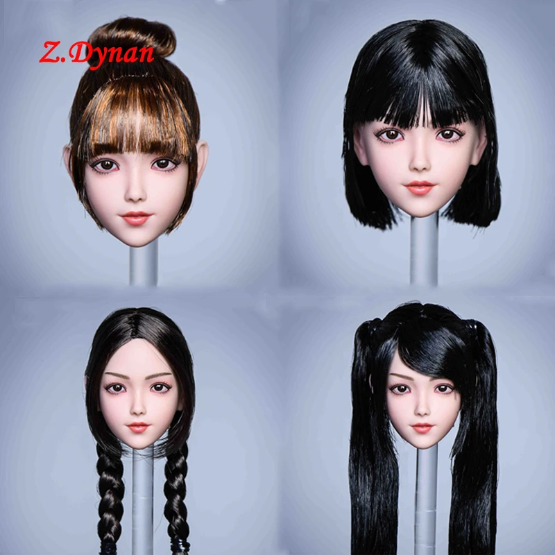 YMT053 1/6 Female Head Sculpt Little Loli cute girl black hair head carving model For 12" TBLeague PH action Figure Doll
YMT053 1/6 Female Head Sculpt Little Loli cute girl black hair head carving model For 12" TBLeague PH action Figure Doll